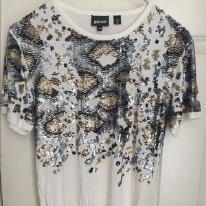 EUC- Just Cavalli sequined tee